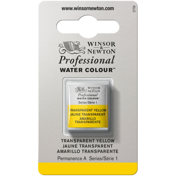 photo-Aquarelle Professionnelle Extra-Fine - 1/2 Godet - Jaune Transparent - 653 - Winsor Et Newton