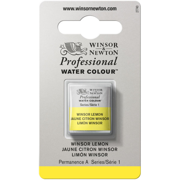 photo-Aquarelle Professionnelle Extra-Fine - 1/2 Godet - Jaune Citron Winsor - 175 - Winsor Et Newton