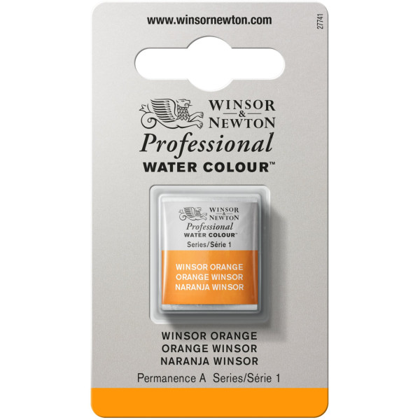 photo-Aquarelle Professionnelle Extra-Fine - 1/2 Godet - Orange Winsor - 724 - Winsor Et Newton