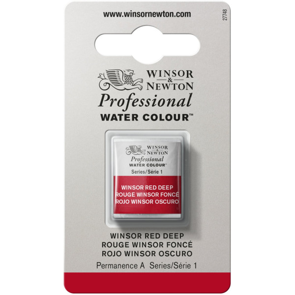 photo-Aquarelle Professionnelle Extra-Fine - 1/2 Godet - Rouge Winsor Foncé - 725 - Winsor Et Newton