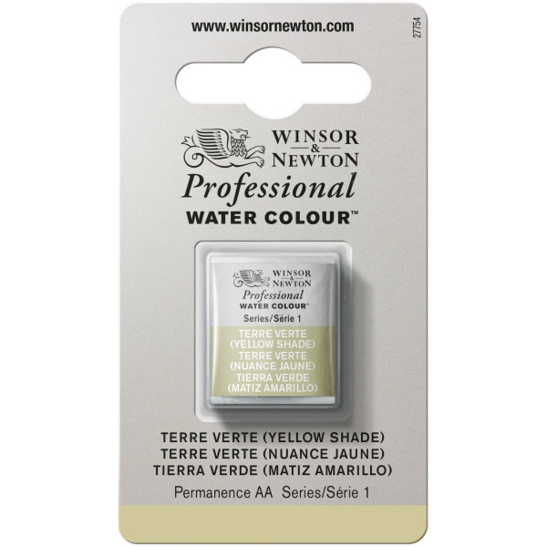 photo-Aquarelle Professionnelle Extra-Fine - 1/2 Godet - Terre Vert Nuance Jaune - 638 - Winsor Et Newton