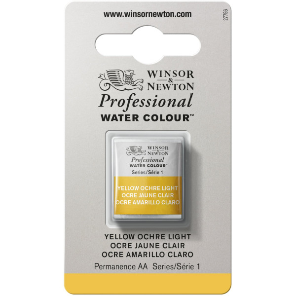 photo-Aquarelle Professionnelle Extra-Fine - 1/2 Godet - Ocre Jaune Clair - 745 - Winsor Et Newton