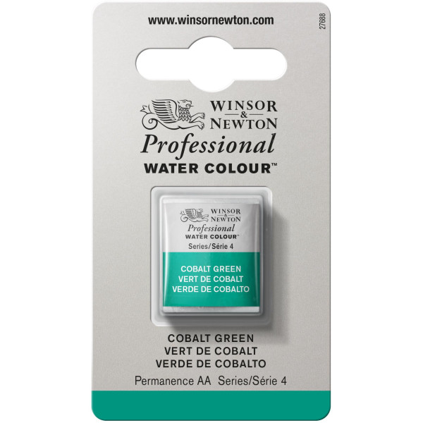 photo-Aquarelle Professionnelle Extra-Fine - 1/2 Godet - Vert De Cobalt - 184 - Winsor Et Newton