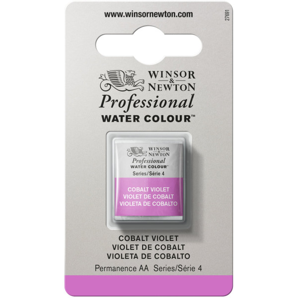 photo-Aquarelle Professionnelle Extra-Fine - 1/2 Godet - Violet De Cobalt - 192 - Winsor Et Newton
