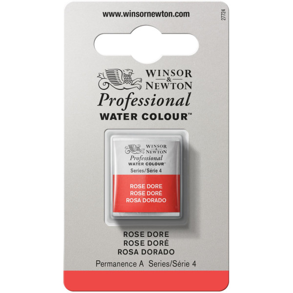 photo-Aquarelle Professionnelle Extra-Fine - 1/2 Godet - Rosé Doré - 576 - Winsor Et Newton