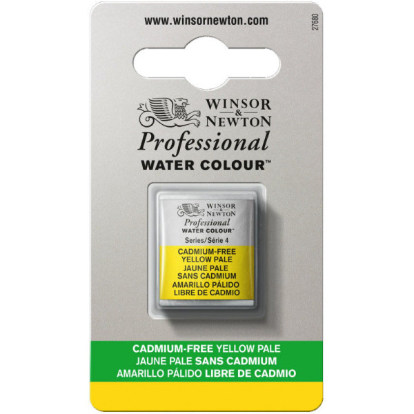 photo-Aquarelle Professionnelle Extra-Fine - 1/2 Godet - Jaune Pâle Sans Cadmium - 907 - Winsor Et Newton