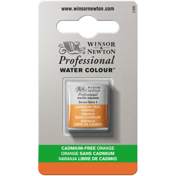 photo-Aquarelle Professionnelle Extra-Fine - 1/2 Godet - Orange Sans Cadmium - 899 - Winsor Et Newton