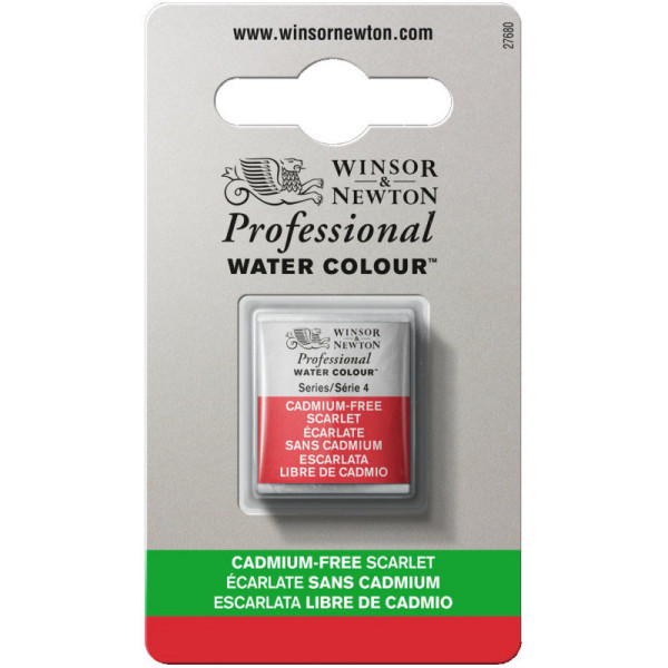 photo-Aquarelle Professionnelle Extra-Fine - 1/2 Godet - Écarlate Sans Cadmium - 903 - Winsor Et Newton