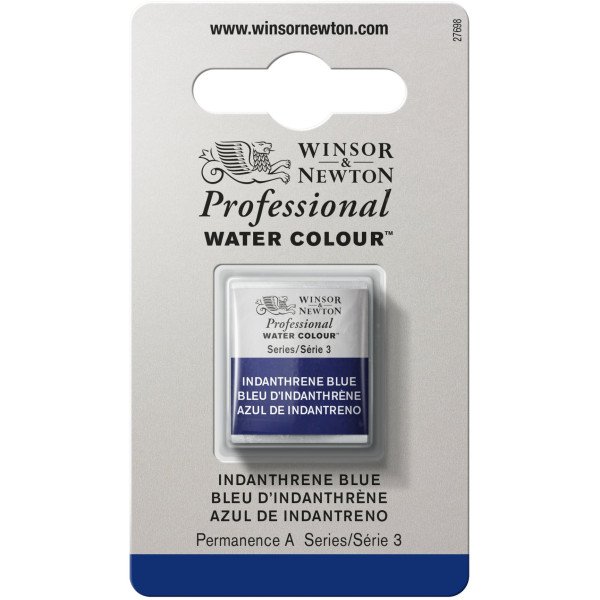 photo-Aquarelle Professionnelle Extra-Fine - 1/2 Godet - Bleu D'Indanthrène - 321 - Winsor Et Newton