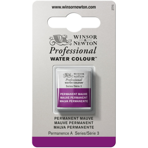 photo-Aquarelle Professionnelle Extra-Fine - 1/2 Godet - Mauve Permanent - Winsor Et Newton