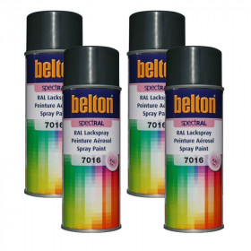 photo-4 bombes de peinture Belton Spectral RAL7016 Gris anthracite