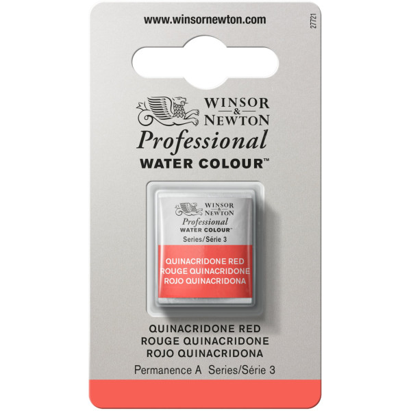 photo-Aquarelle Professionnelle Extra-Fine - 1/2 Godet - Rouge Quinacridone - 548 - Winsor Et Newton