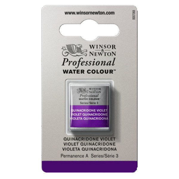 photo-Aquarelle Professionnelle Extra-Fine - 1/2 Godet - Violet Quinacridone - 550 - Winsor Et Newton
