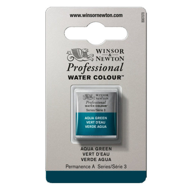 photo-Aquarelle Professionnelle Extra-Fine - 1/2 Godet - Vert D'Eau - 697 - Winsor Et Newton