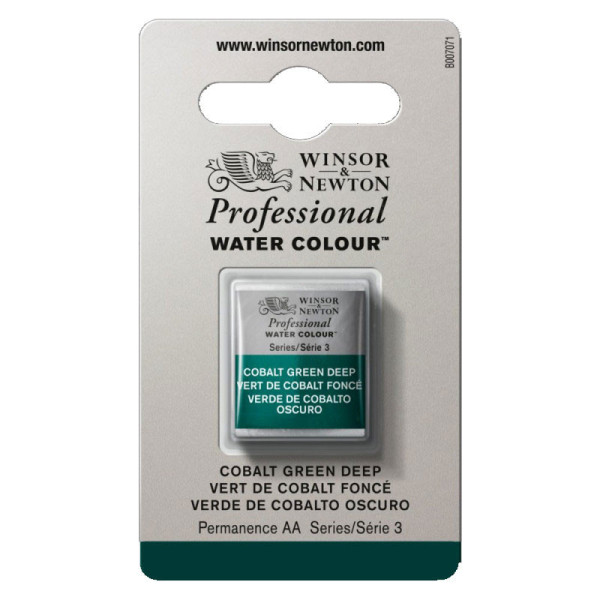 photo-Aquarelle Professionnelle Extra-Fine - 1/2 Godet - Vert Cobalt Foncé - 185 - Winsor Et Newton