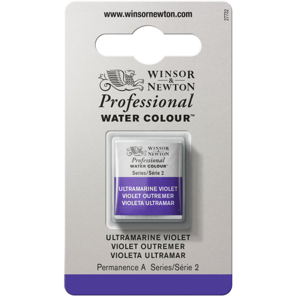 photo-Aquarelle Professionnelle Extra-Fine - 1/2 Godet - Violet Outremer - 672 - Winsor Et Newton