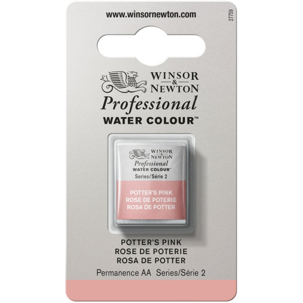 photo-Aquarelle Professionnelle Extra-Fine - 1/2 Godet - Rose De Poterie - Winsor Et Newton