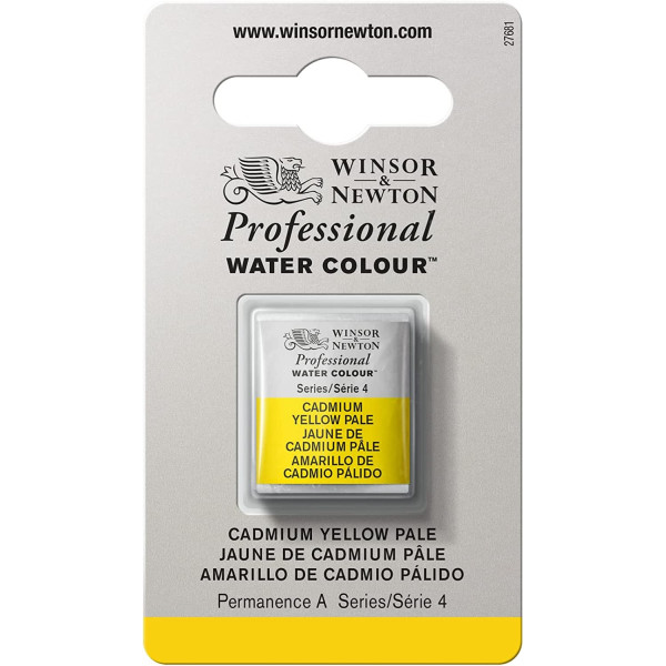 photo-Aquarelle Professionnelle Extra-Fine - 1/2 Godet - Jaune Cadmium pâle - 118 - Winsor Et Newton