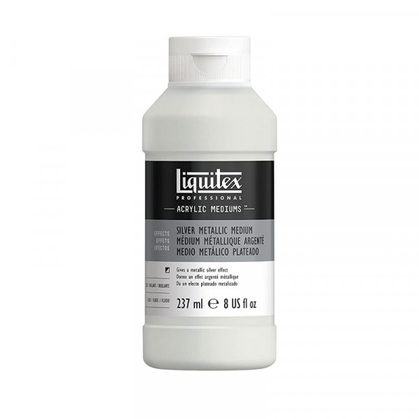 Médium gel argent métallique 237ml - Liquitex | Artmania