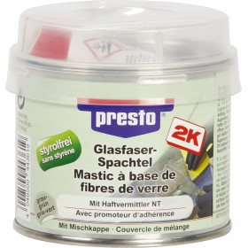 photo-Mastic de réparation à base de fibres de verre - Pour le bois métal plastique - 250g - Presto