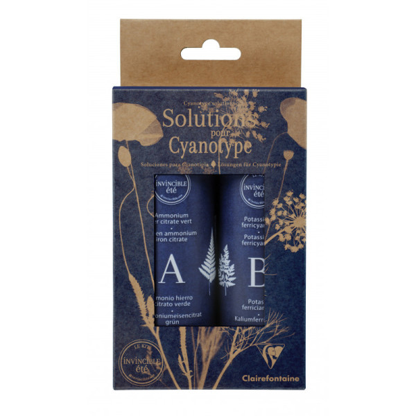 photo - Solution pour cyanotype - 2 flacons - 200ml - Kit cyanotype - Clairefontaine