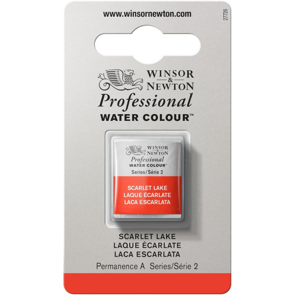 photo-Aquarelle Professionnelle Extra-Fine - 1/2 Godet - Laque écarlate - 603 - Winsor Et Newton