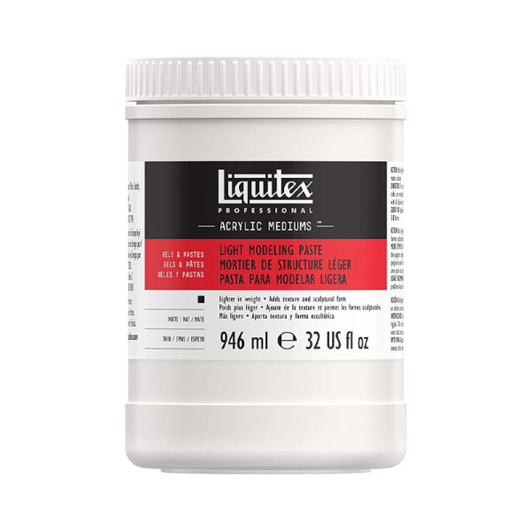 photo-Mortier de structure - Léger - Peinture acrylique - Liquitex - Pot 946ml