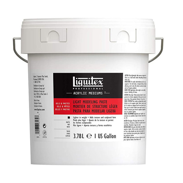 photo-Mortier de structure - Léger - Peinture acrylique - Liquitex - Pot 3,78L