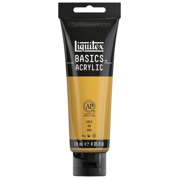 Peinture Acrylique en tube or 118ml - Liquitex Basics Amazon