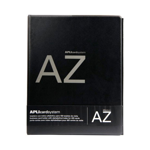 photo-Classeur album rangement pour cartes de visites - A4 - Noir - 400 cartes - Apli