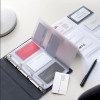 Classeur album rangement pour cartes de visites carte de fidélité - A4 - Noir - 400 cartes - Apli