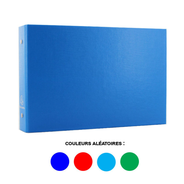 Classeur Pour Fiches Bristol - 16,5 X 24 Cm - 2 Anneaux - Exacompta