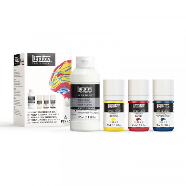 Set Médiums de lissage iridescent 4 pièces - Liquitex