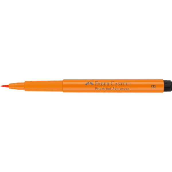 photo-Feutre à dessin - Pointe pinceau - Orange transparent - Pitt Artist - Faber-Castell