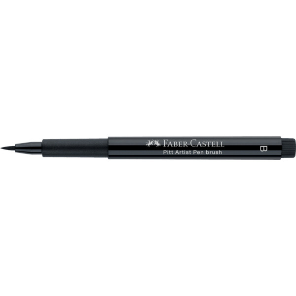 photo-Feutre à dessin - Pointe pinceau - Noir - Pitt Artist - Faber-Castell