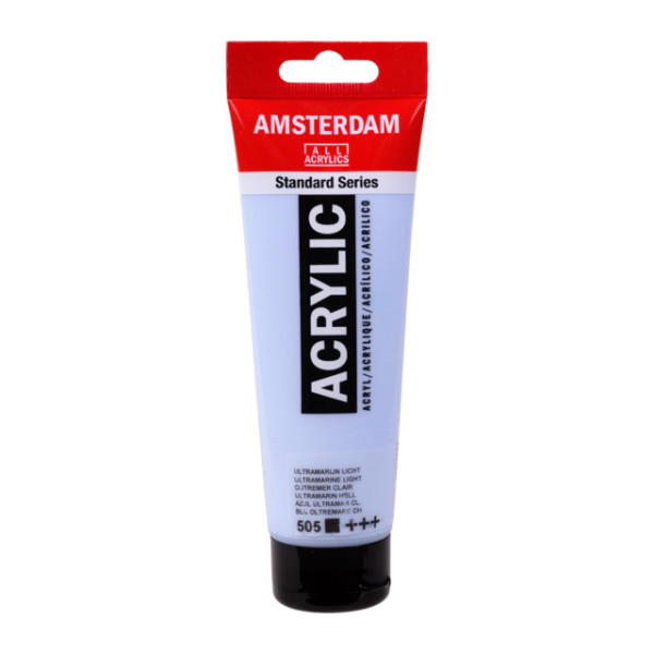 photo-Peinture acrylique - Outremer clair - 505 - Amsterdam - Tube de 120ml