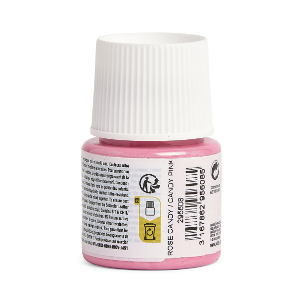 Peinture pour cuir et simili - Rose candy - Setacolor Cuir - Pébéo - 45ml