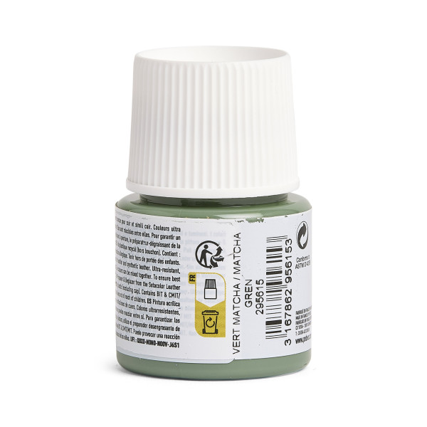 Peinture pour cuir et simili - Vert matcha - Setacolor Cuir - Pébéo - 45ml