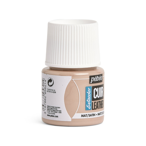 Peinture pour cuir et simili - Taupe - Setacolor Cuir - Pébéo - 45ml