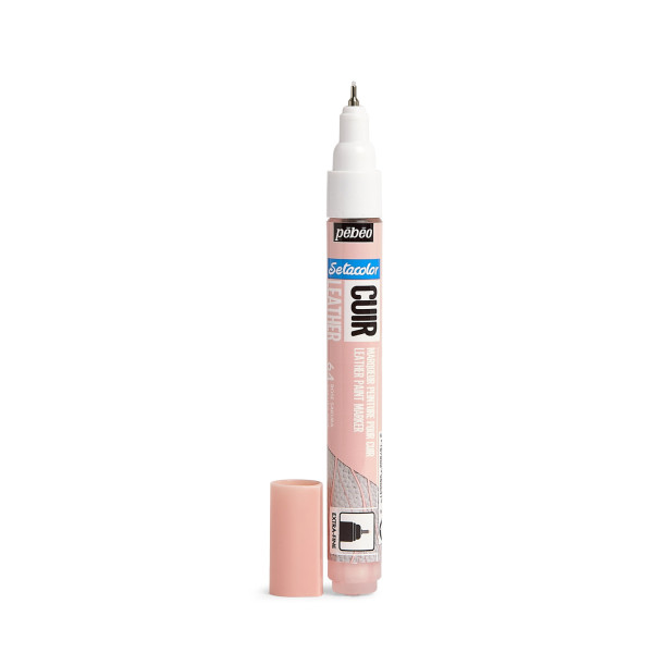 Marqueur - Peinture pour cuir et simili - Rose sakura - Setacolor Cuir - Pébéo