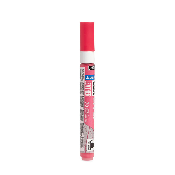 Marqueur - Rose fluo - Pour cuir et simili - Setacolor Cuir - Pointe extra-fine