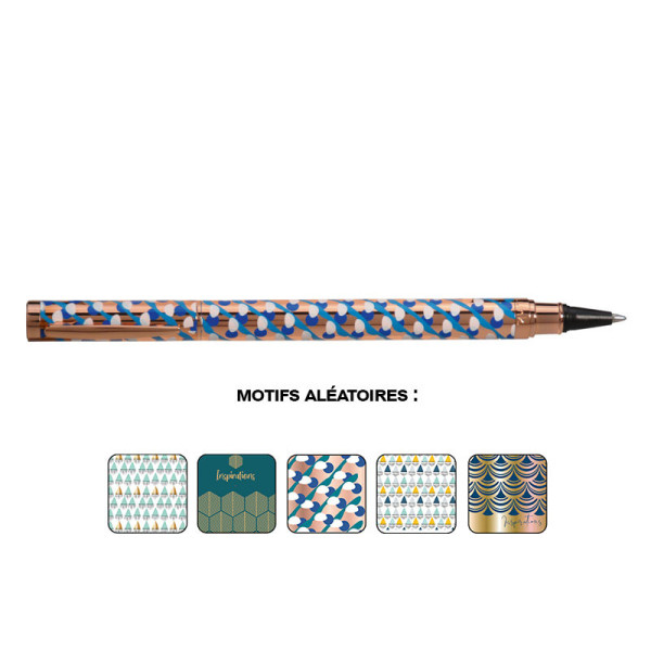 Stylo roller - Encre bleue effaçable - Rechargeable - Inspirations - RollInk