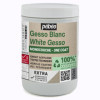photo - Gesso - Blanc - Enduit acrylique - Acrylique, aquarelle, huile - Monocouche - Pébéo - 945ml