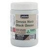 photo - Gesso - Noir - Apprêt - Mate - Toutes techniques - Extra couvrant - Pébéo - 225ml