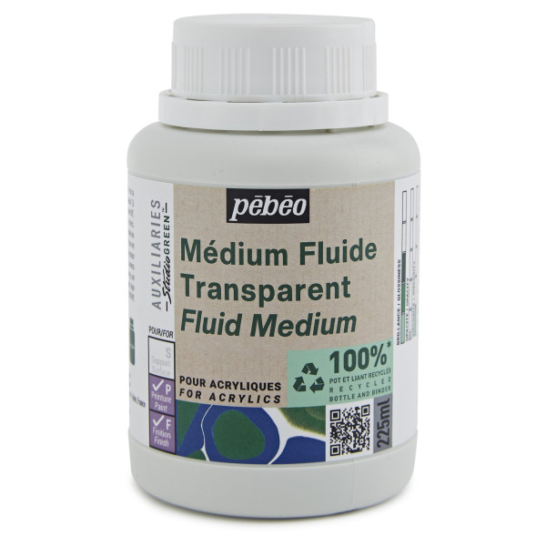 photo - Médium fluide - Transparent - Peinture acrylique - Pouring - Pébéo - 225ml