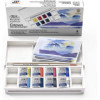 photo - Peinture aquarelle - Boite de poche - 8 demi-godets - Winsor et Newton - Ciel