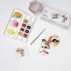 Peinture aquarelle - Boite de poche - 8 demi-godets - Winsor et Newton - Portrait