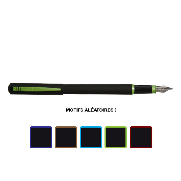 Stylo plume - Encre bleue effaçable - Noir - Soft Mood - PlumInk