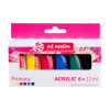 photo - Peinture acrylique - Couleurs primaires - 6 tubes de 12ml - Talens Art Creation