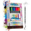 photo - Feutres - Calligraphie - Double pointe - 2mm et pinceau - 11 couleurs - Online